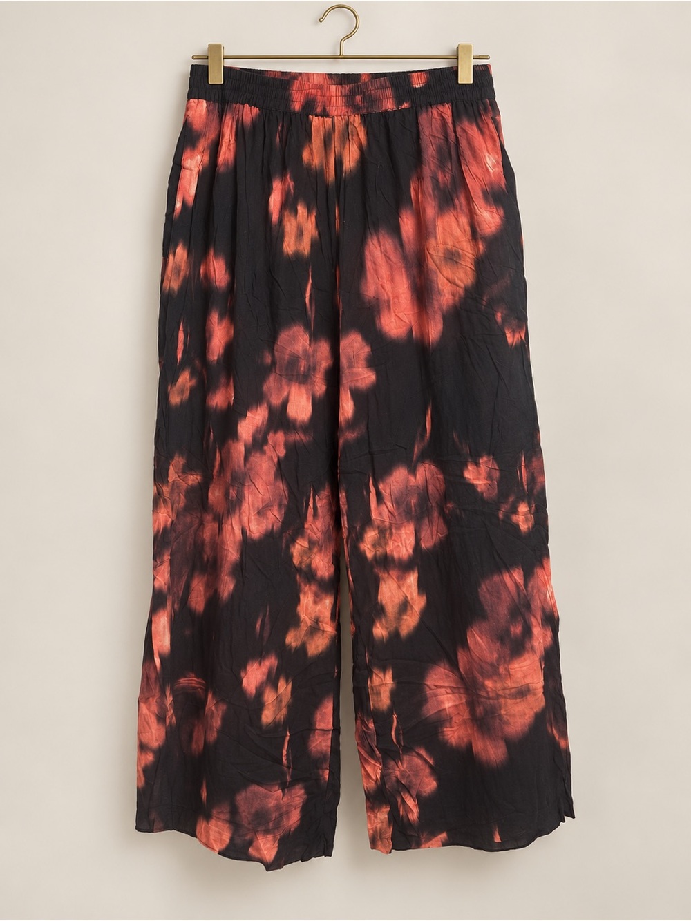 Universal Standard Verbena Voile Wide Leg Pants Ink Bloom S 14–16